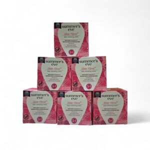 6pk SUMMER'S EVE On The Go Sheer Floral Cleansing Cloths Sensitive 16ct Per Box